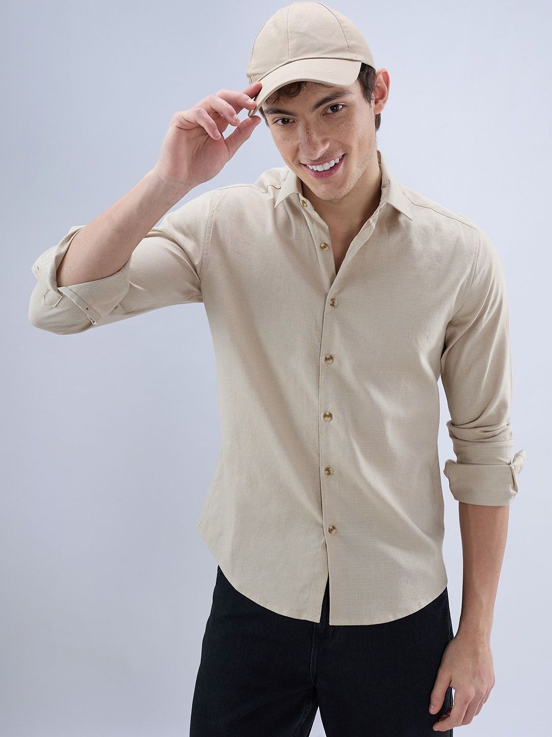 VASTRADO Men Classic Slim Fit Casual Shirt-picture-17