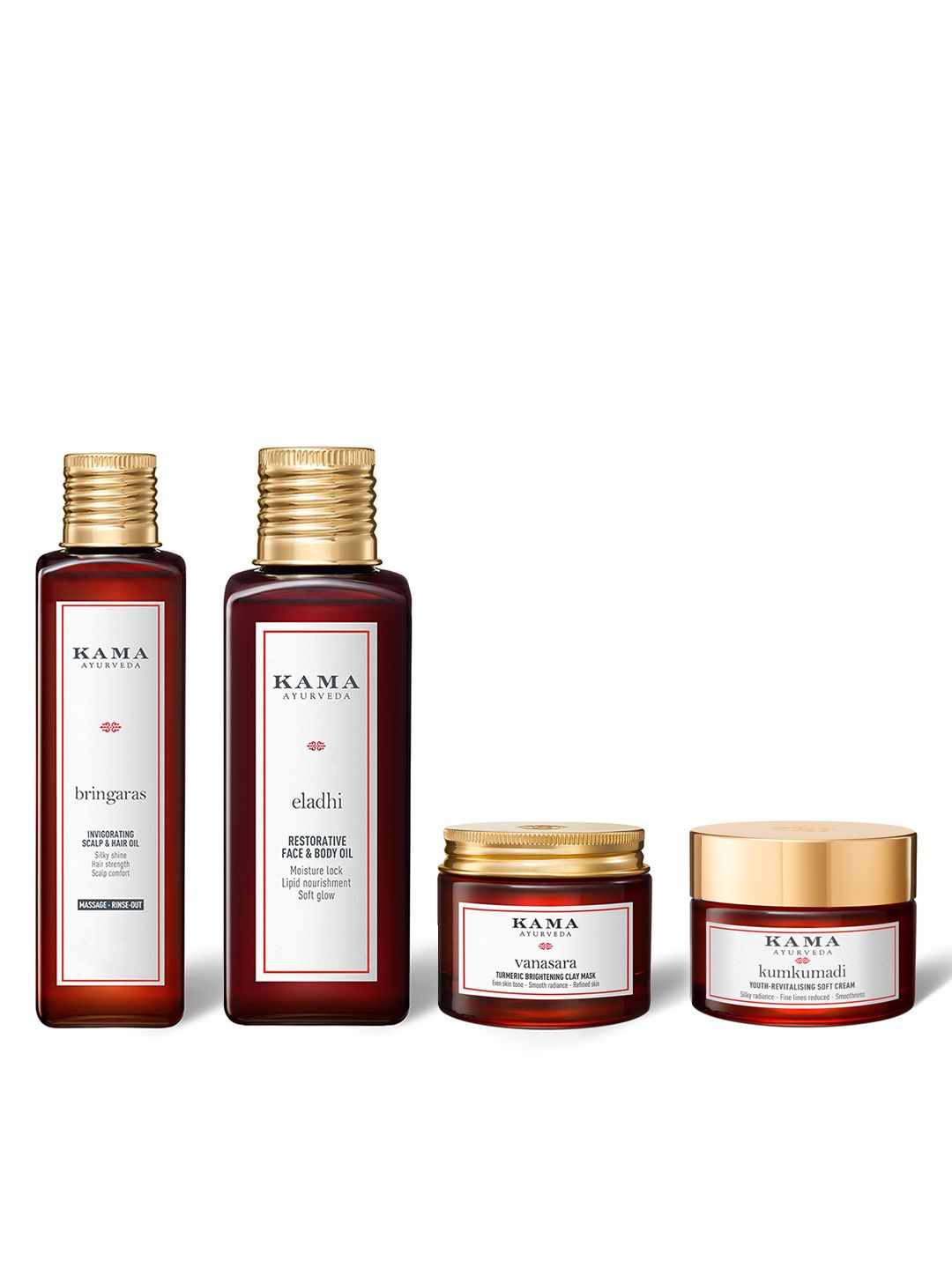 KAMA AYURVEDA Set of Soft Cream 30ml + Hair Oil 200ml + After Bath Oil 100ml + Mask 50ml-picture-51