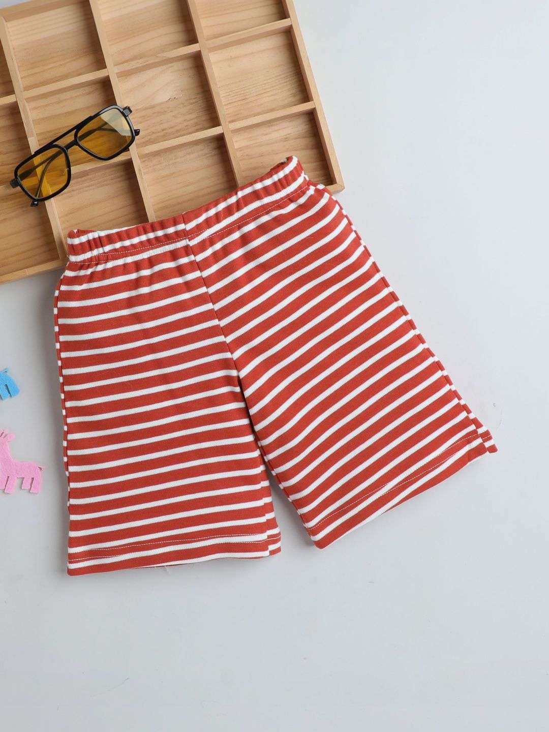 Baby Nation Unisex Kids Striped Technology Shorts