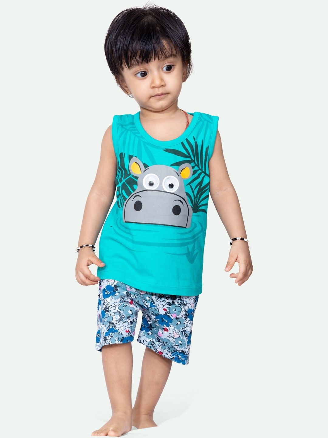 ariel Unisex Kids Printed T-shirt with Shorts-picture-16