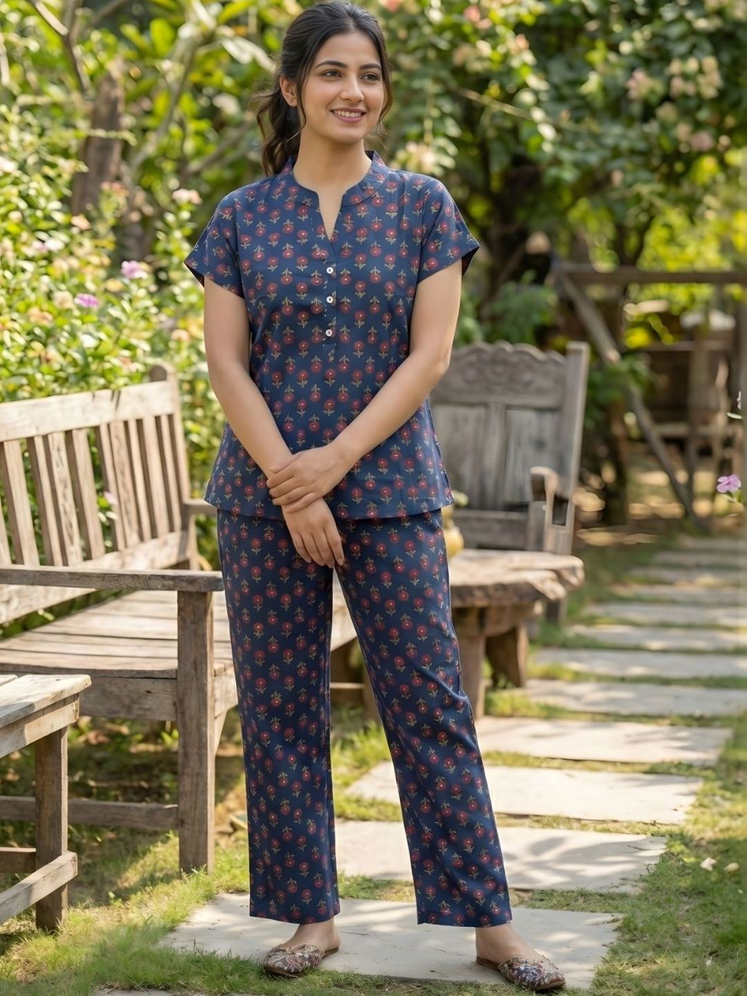 Bannos Swagger Women Printed Night suit-picture-24