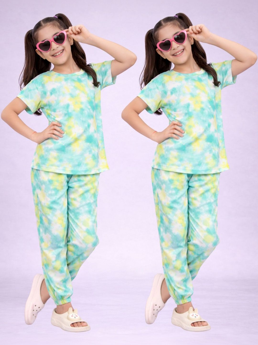 BAESD Girls Printed Short Sleeves Nightdress-picture-36