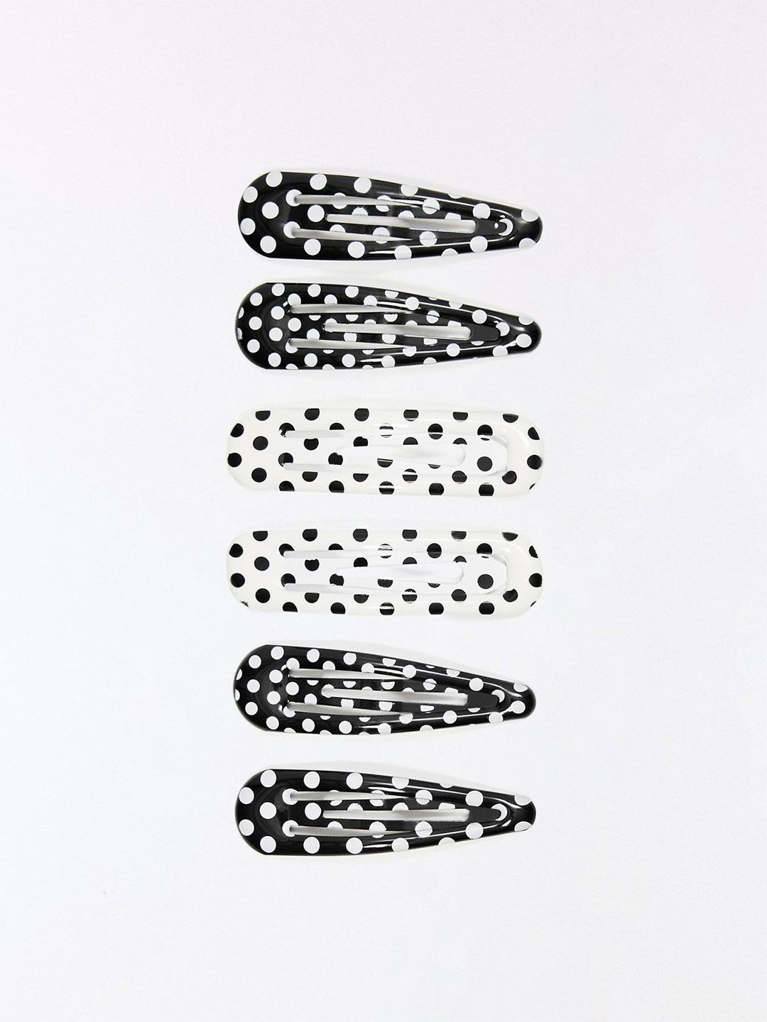 Bershka Women Set of 3 Printed Tic Tac Hair Clips-image-6