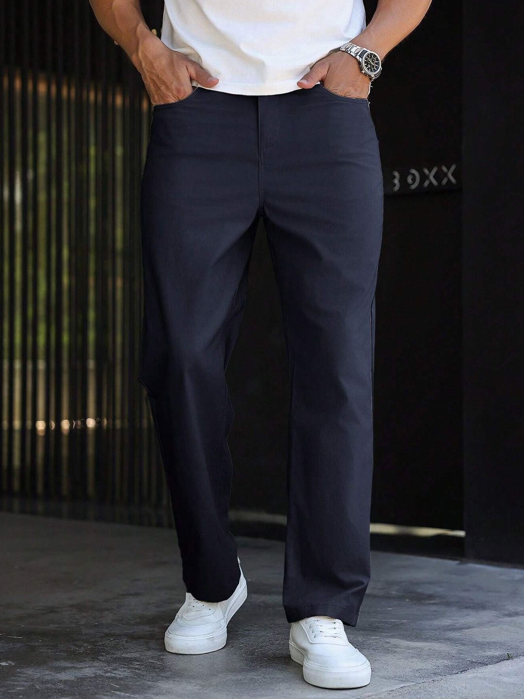 R.Code by The Roadster Life Co. Men High-Rise Trousers-picture-39