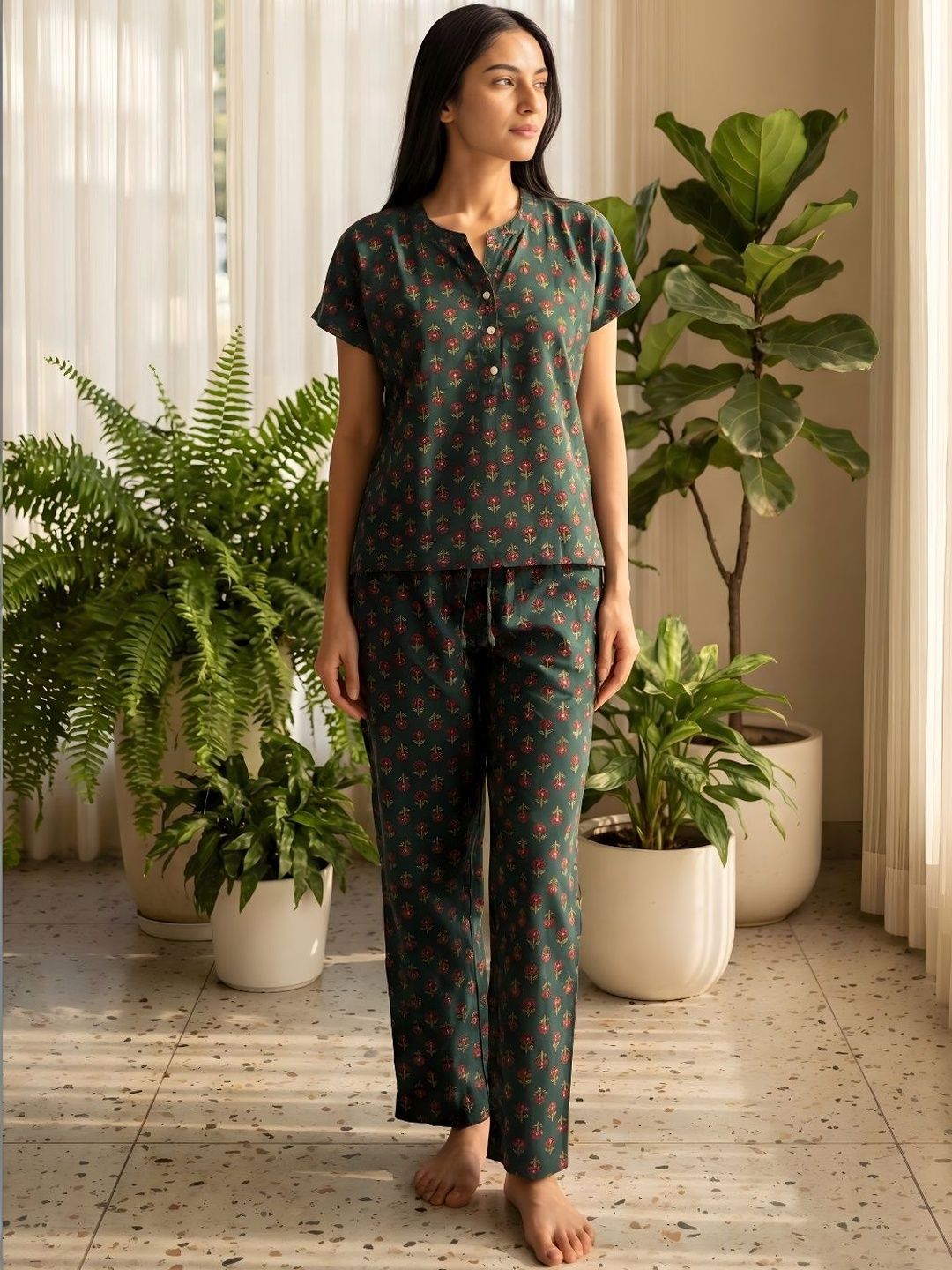 Bannos Swagger Women Printed Night suit-picture-23