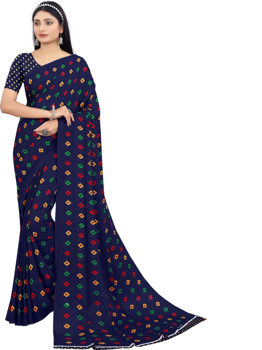SHUBHSWAR Bandhani Pure Georgette Fashion Saree-picture-16
