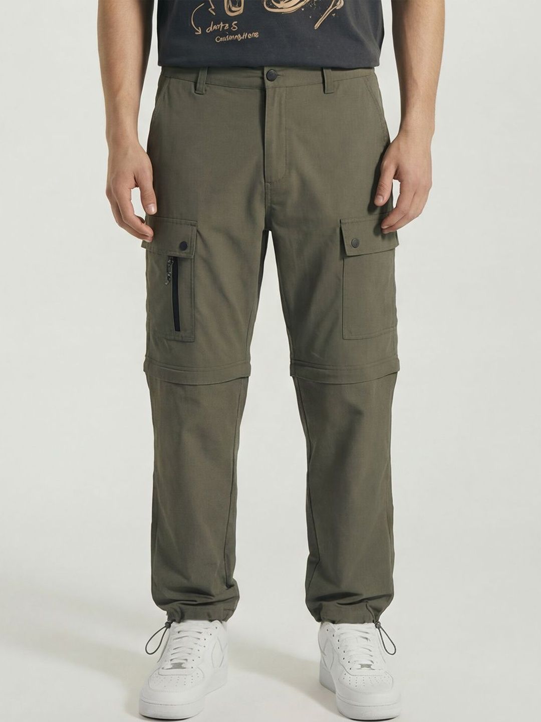HIGHLANDER Men Easy Wash Cargos Trousers-picture-30