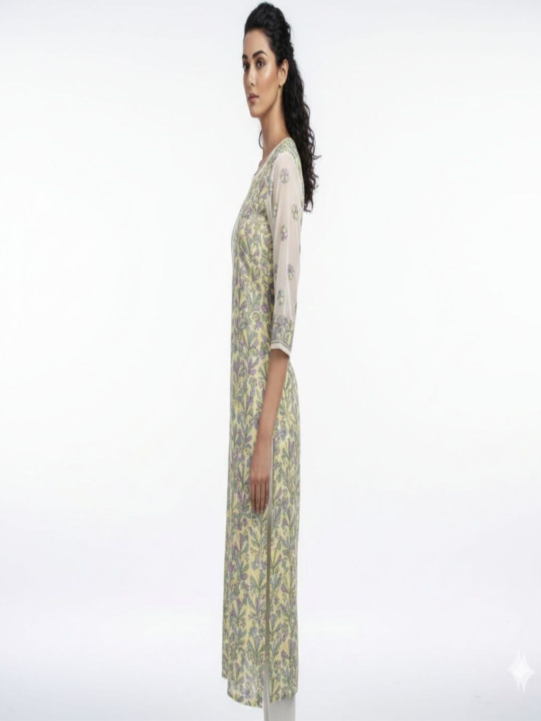 Silakaari Floral Printed Pure Georgette Kurti-picture-16
