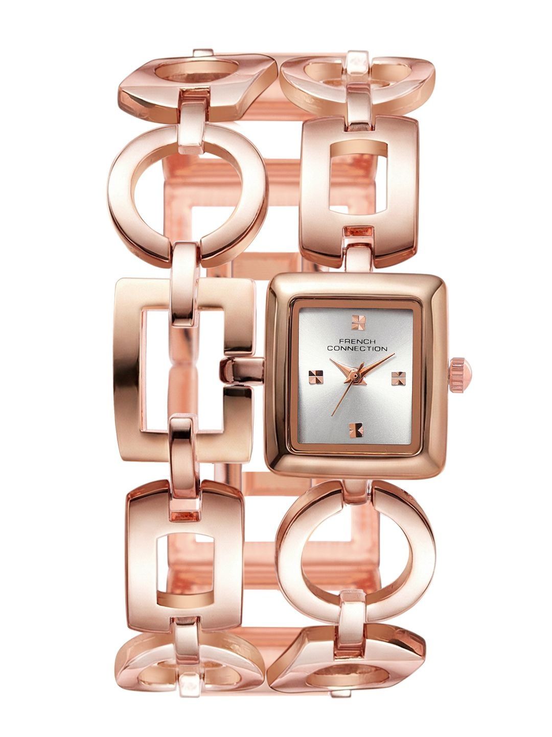 French Connection Women Dial & Stainless Steel Bracelet Style Straps Analogue Watch FCN0204SRGM-picture-18