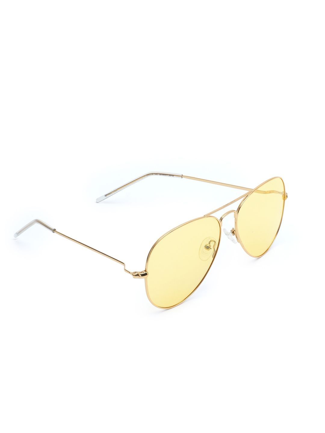 BAYBERRY Men Yellow Lens & Gold-Toned Aviator Sunglasses with-picture-35