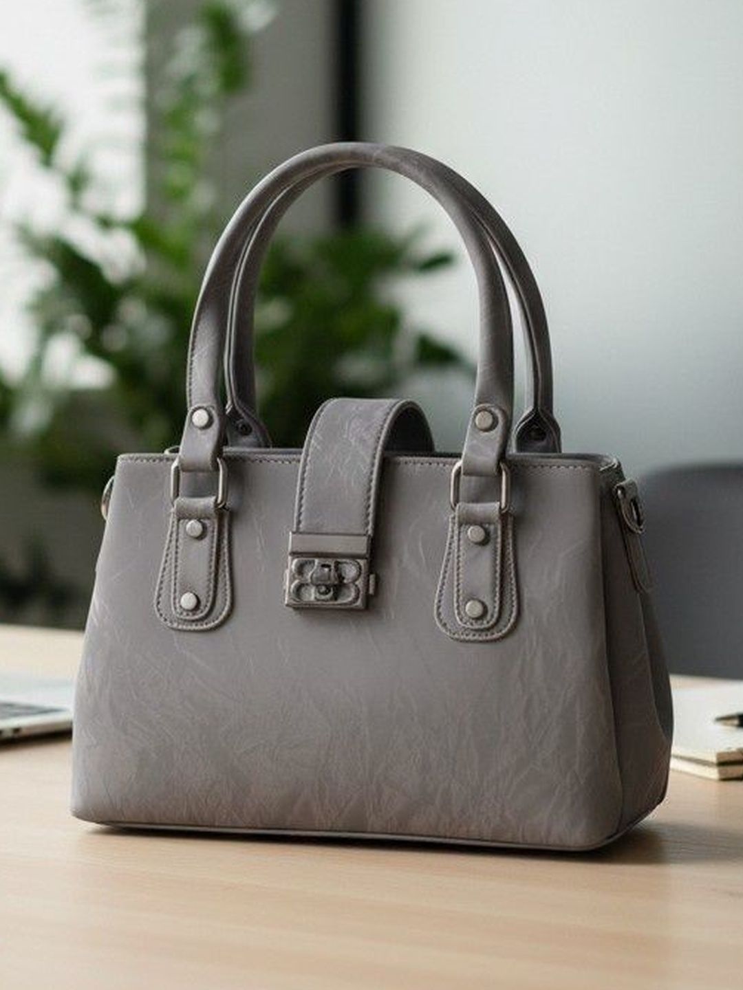 Elecsera Textured Structured Satchel-picture-37