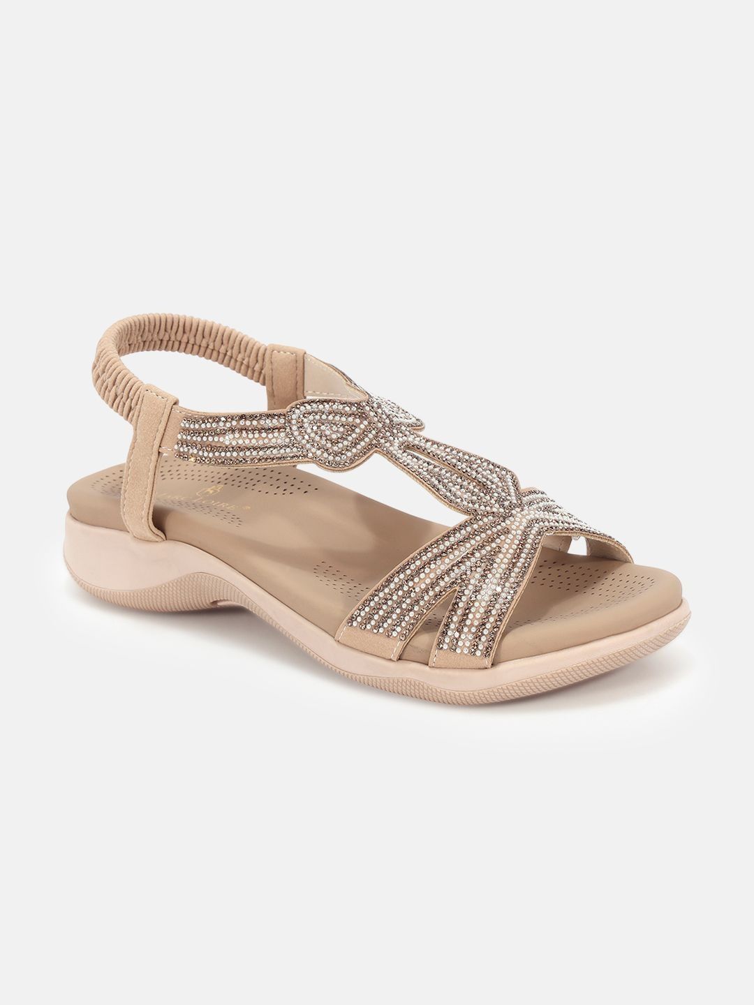 Marc Loire Women Embellished Round Toe Party Flats