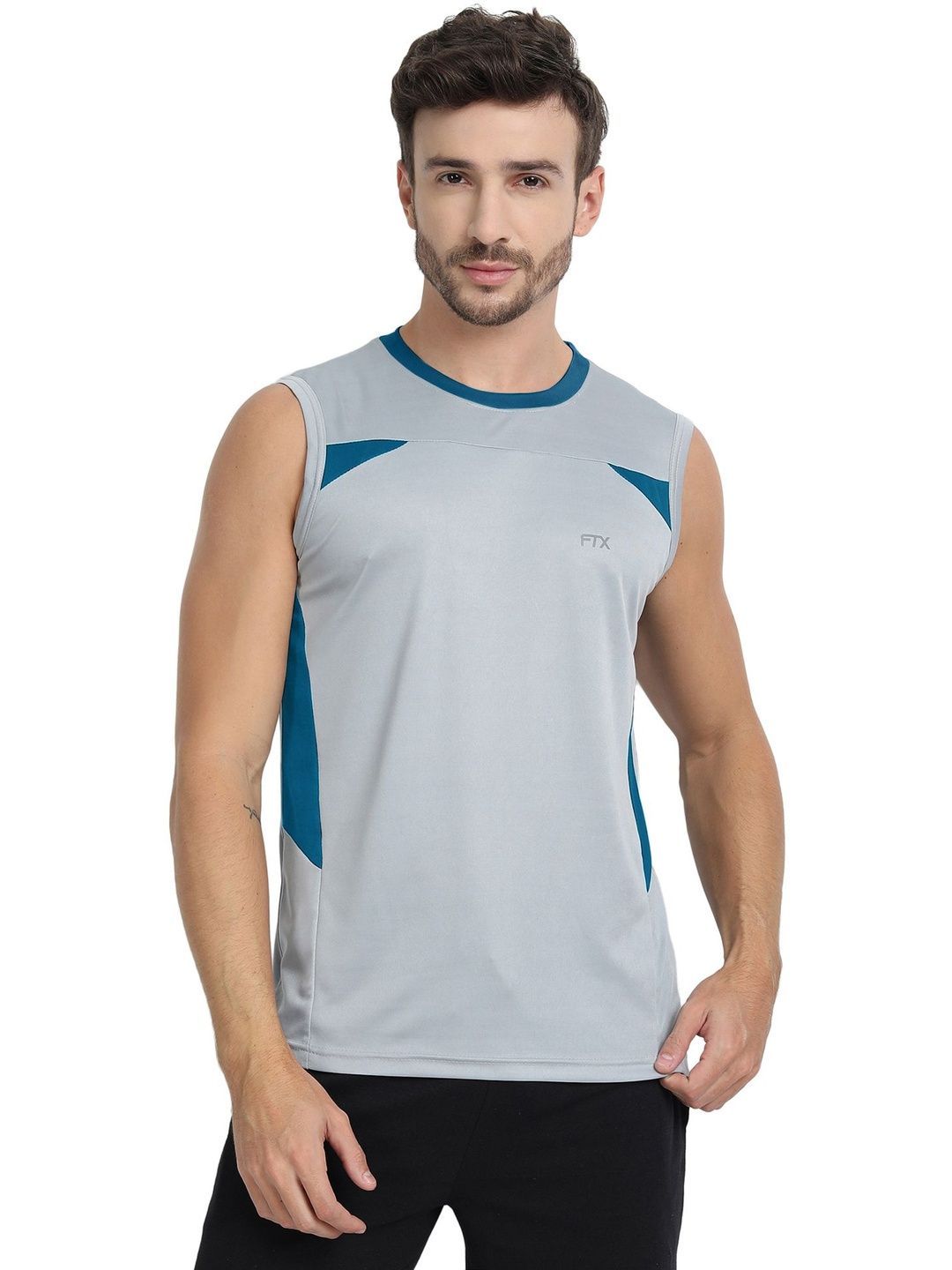 FTX Men Brand Logo Colourblocked Dri-FIT T-shirt-picture-12