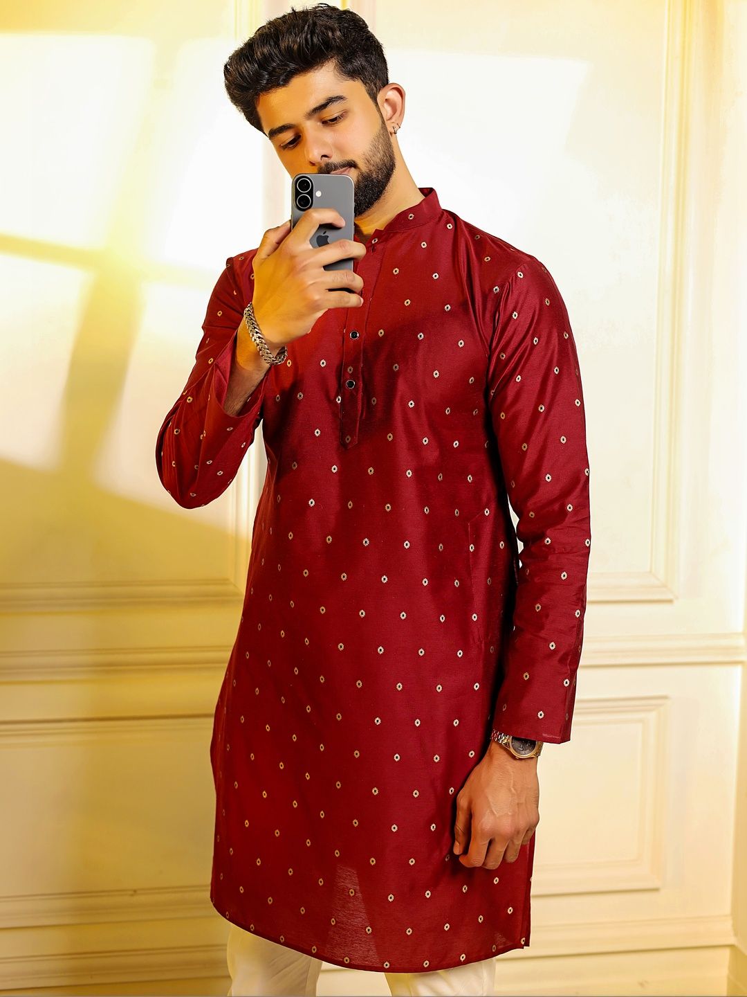 Koshin Men Grandeur & Majestic Artwork Kurta-picture-39