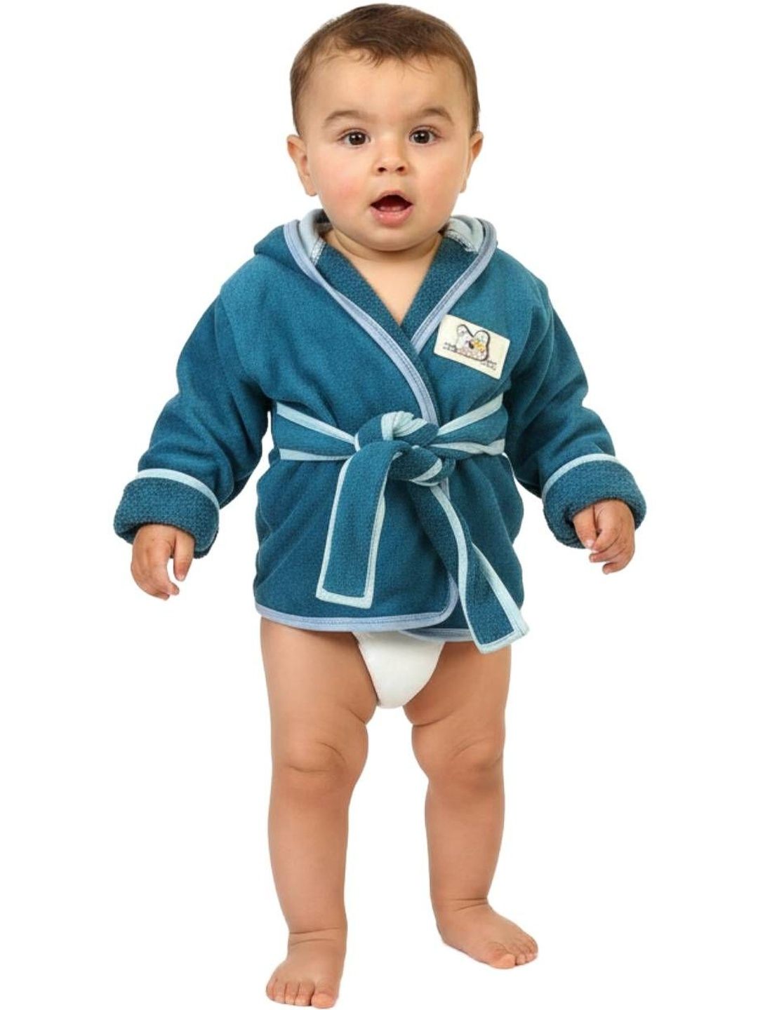 Creeva Cuddle Infants Cotton Hooded Bath Robe & Wraps-image-38