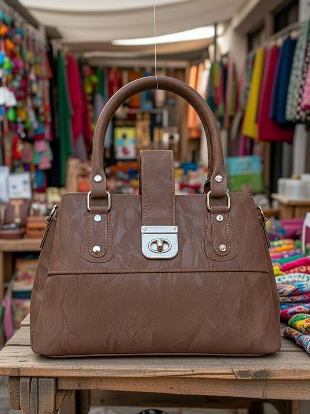 Elecsera Textured Structured Handheld Bag-picture-17