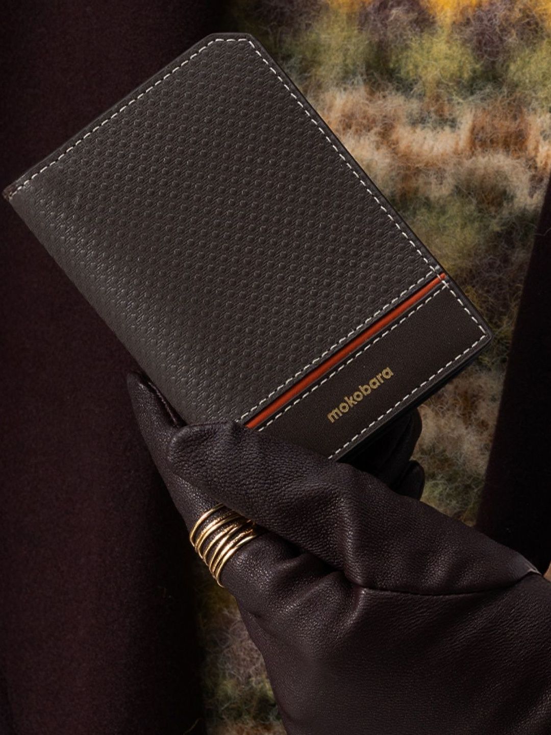 MOKOBARA Unisex Textured Leather Two Fold Wallet-picture-12
