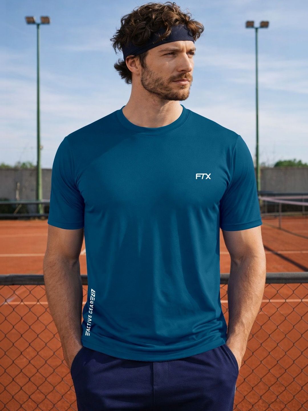 FTX Men Typography Printed Dri-FIT T-shirt-picture-24