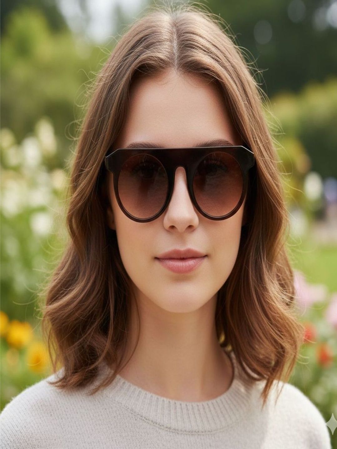 David Martin Men Brown Lens & Brown Round Sunglasses with-image-27