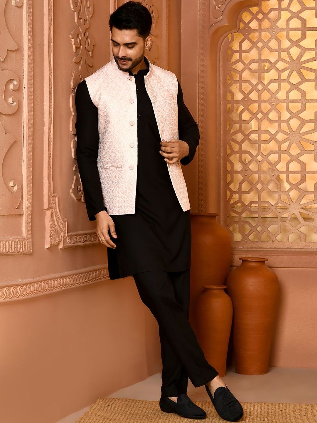 TRENDS OF ETHNIC Mandarin Collar Nehru Jackets-picture-53