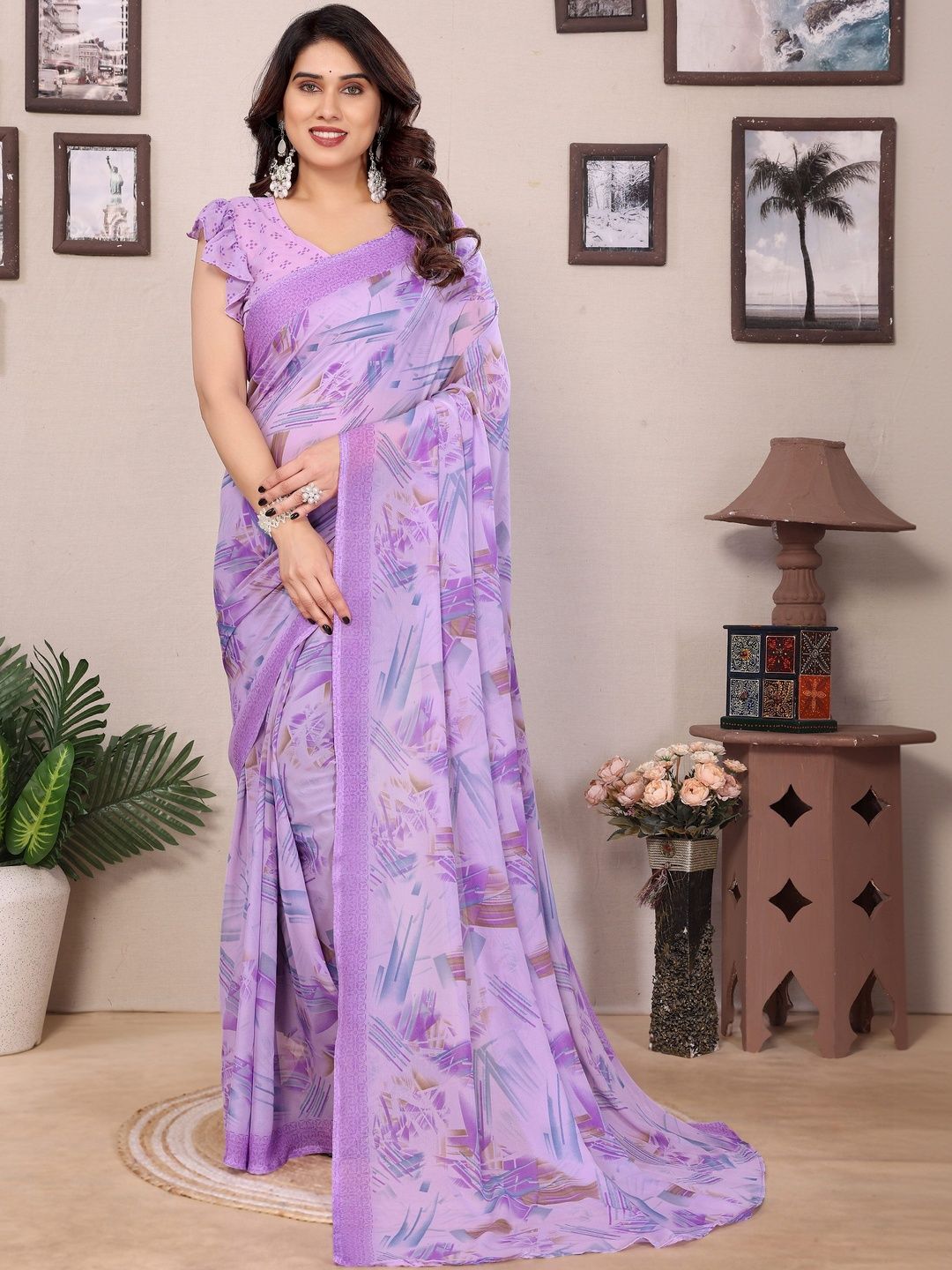 SHUBHSWAR Pure Georgette Fashion Saree-picture-57