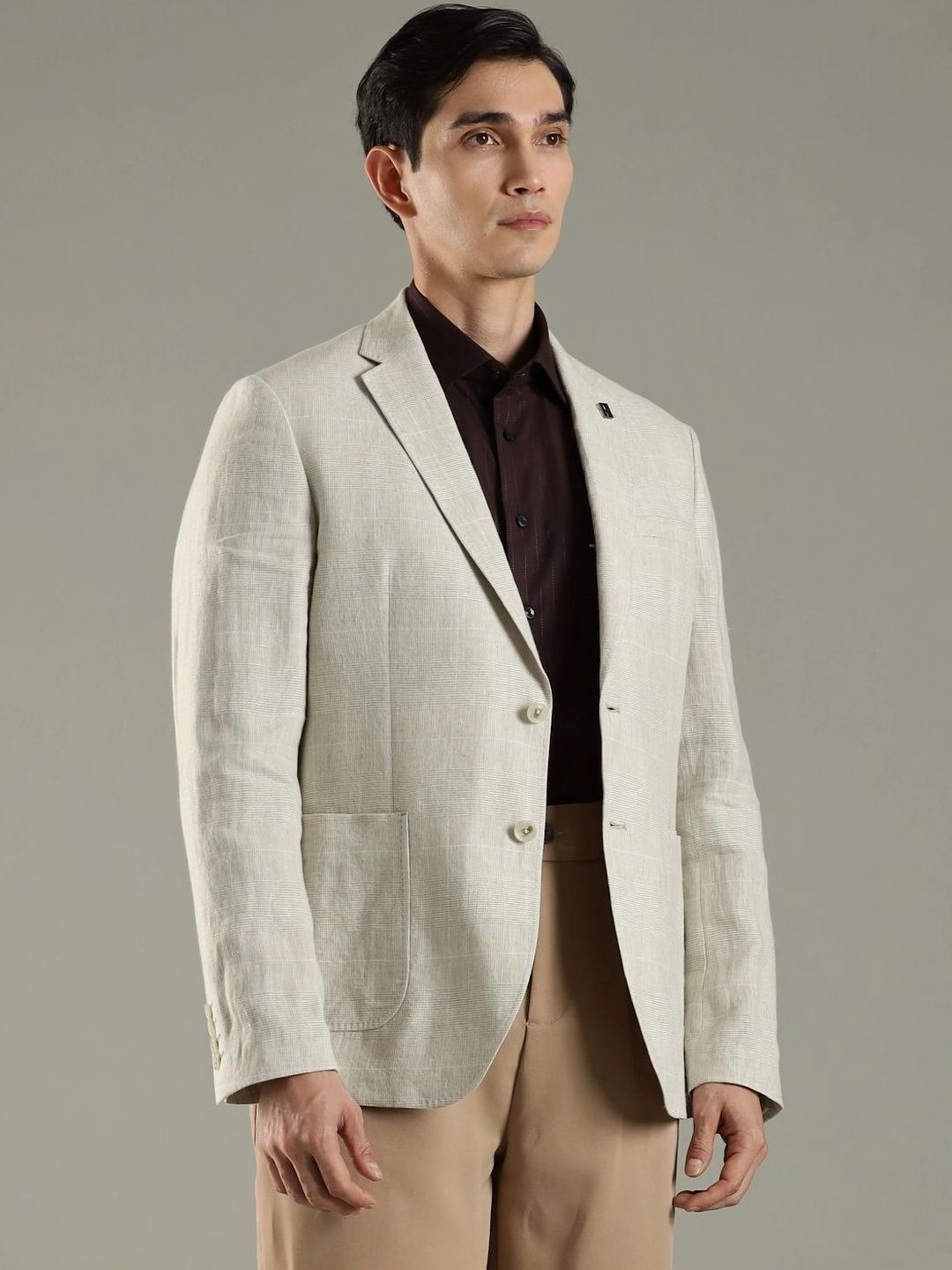 Tommy Hilfiger Notched Lapel Collar Single Breasted Blazer-picture-11