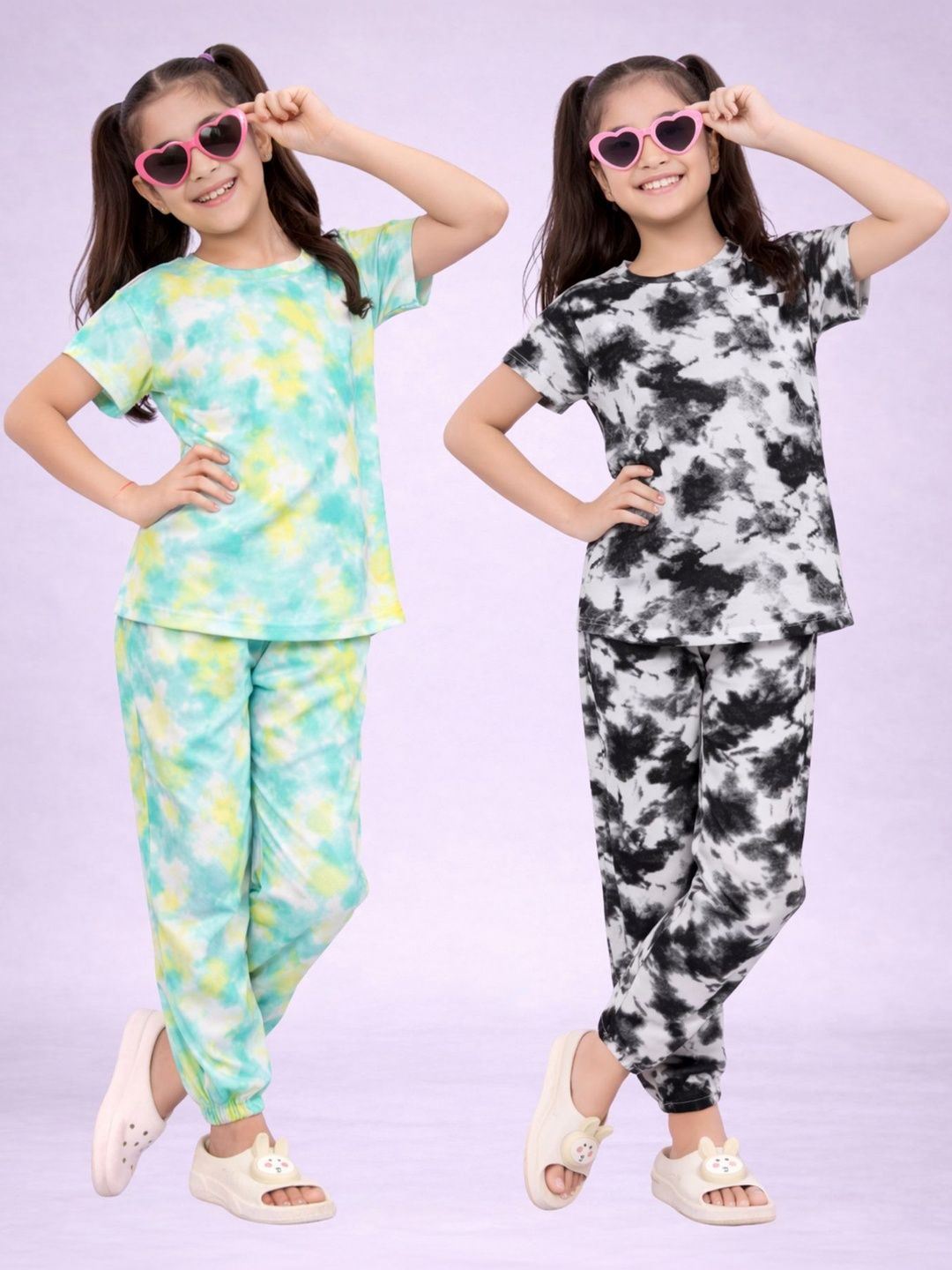 BAESD Girls Printed Short Sleeves Nightdress-picture-29