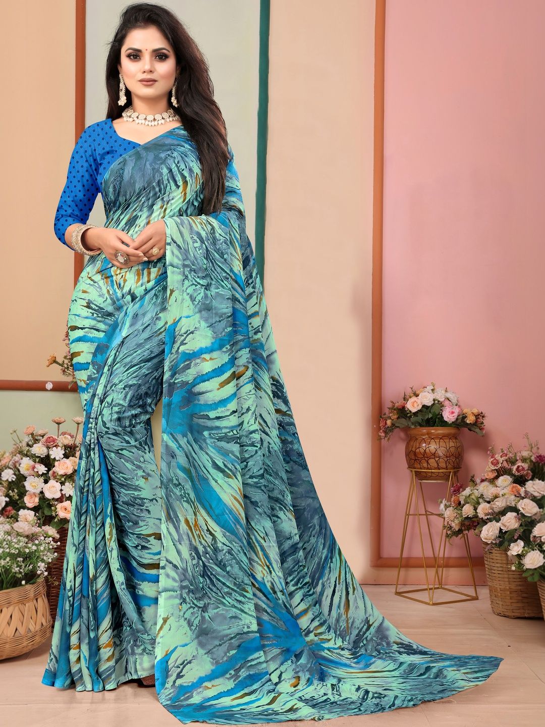 SHUBHSWAR Pure Georgette Fashion Saree-picture-48