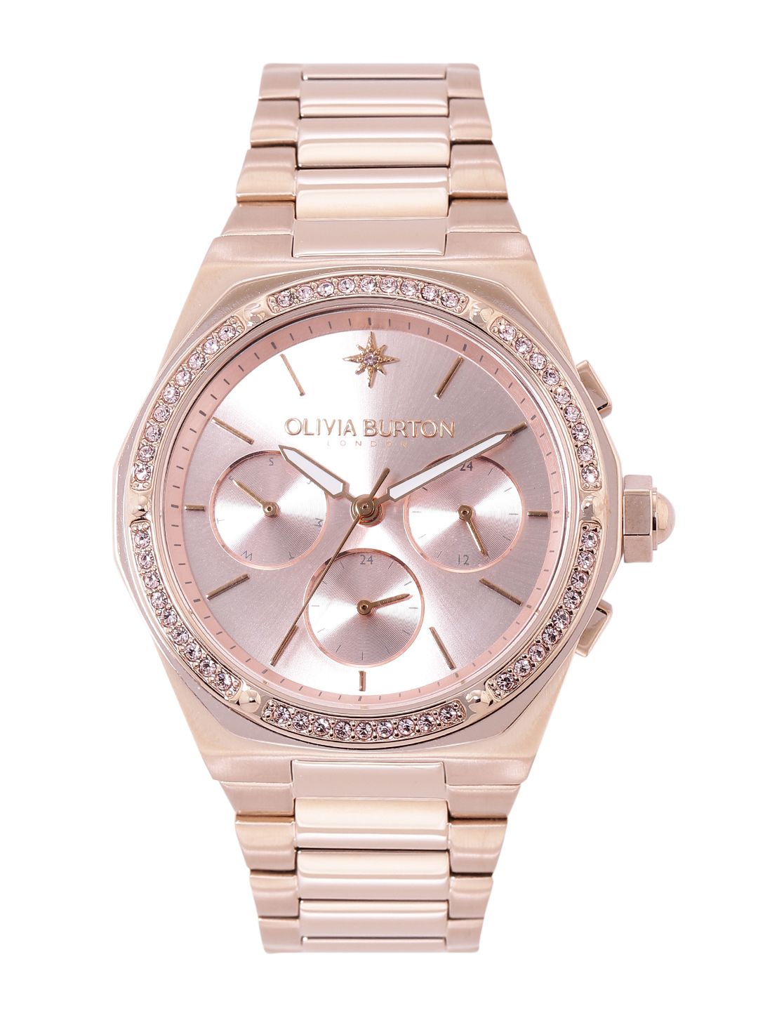 olivia burton london Olivia Burton Women Hexa Embellished & Bracelet Style Analogue Chronograph Watch 24000102-picture-45
