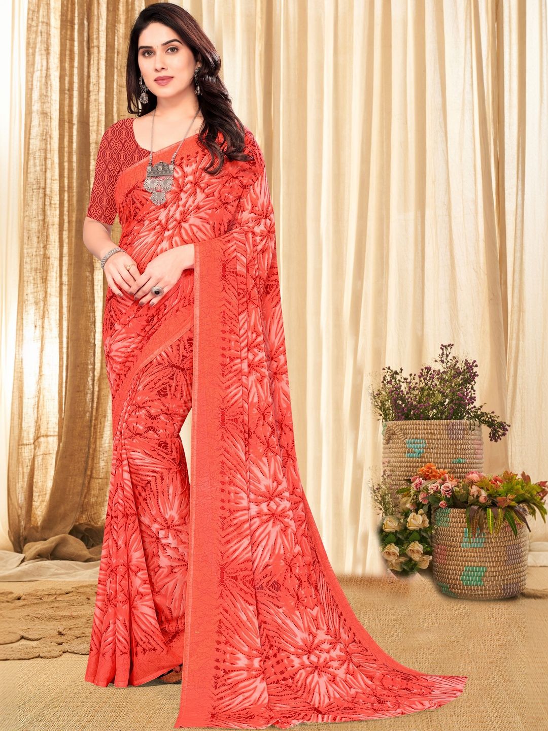 SHUBHSWAR Pure Georgette Fashion Saree-picture-31