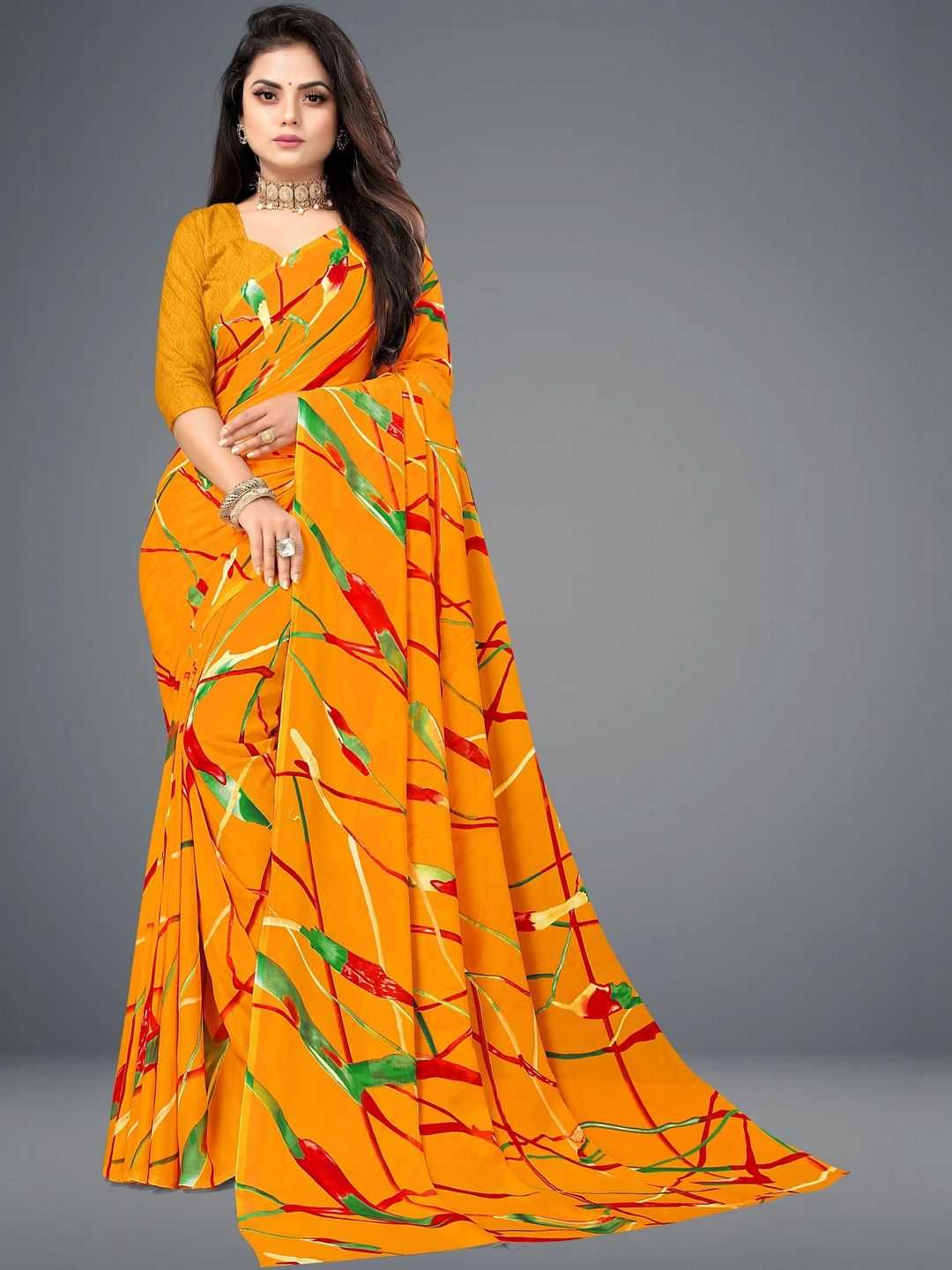 SHUBHSWAR Pure Georgette Fashion Saree-picture-55