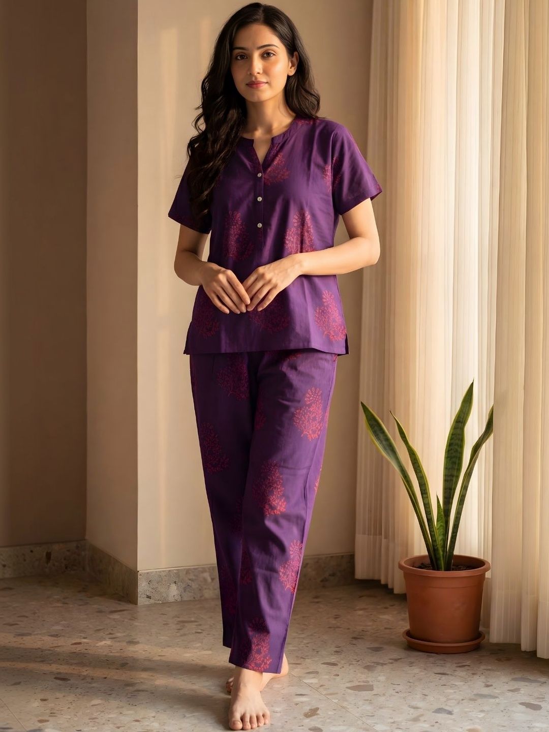 Bannos Swagger Women Printed Night suit-picture-40