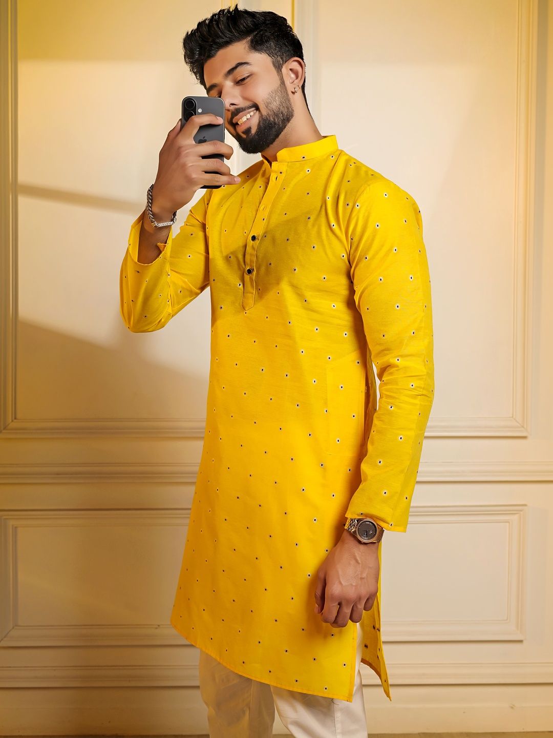 Koshin Men Grandeur & Majestic Artwork Kurta-picture-14