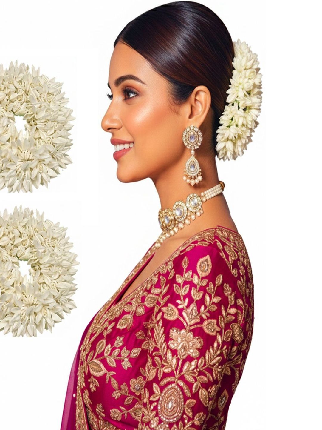 KHANBAGSTORE Girls Set of 2 Embellished Hair Accessory Set-picture-25
