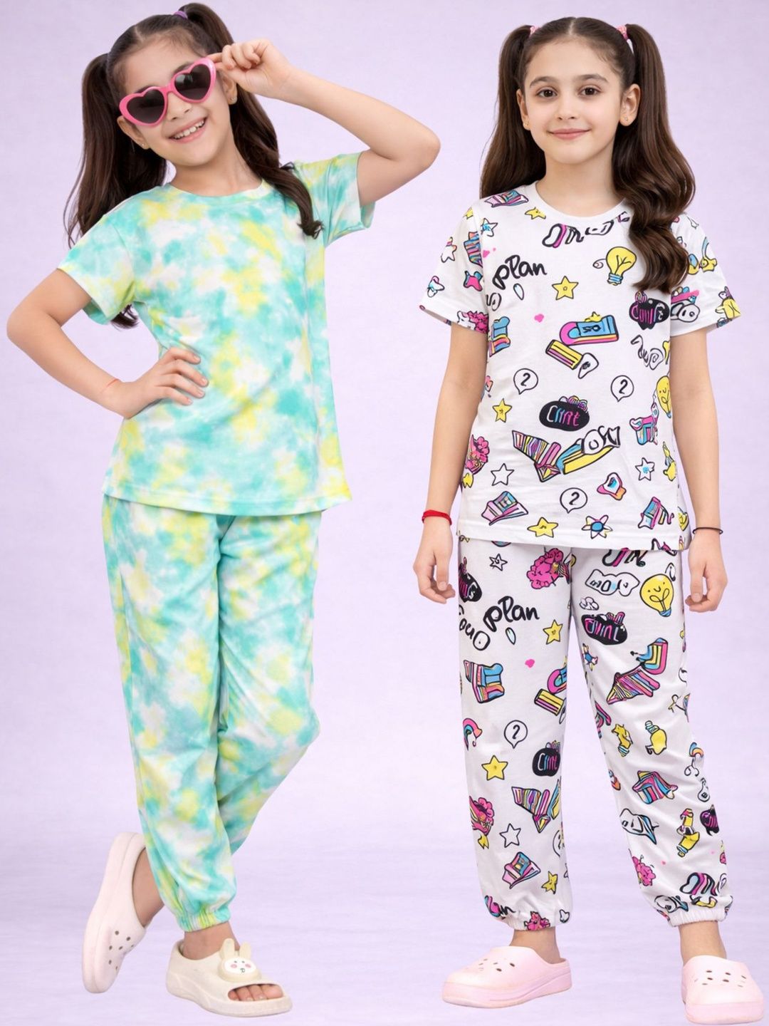 BAESD Girls Printed Short Sleeves Nightdress-picture-37