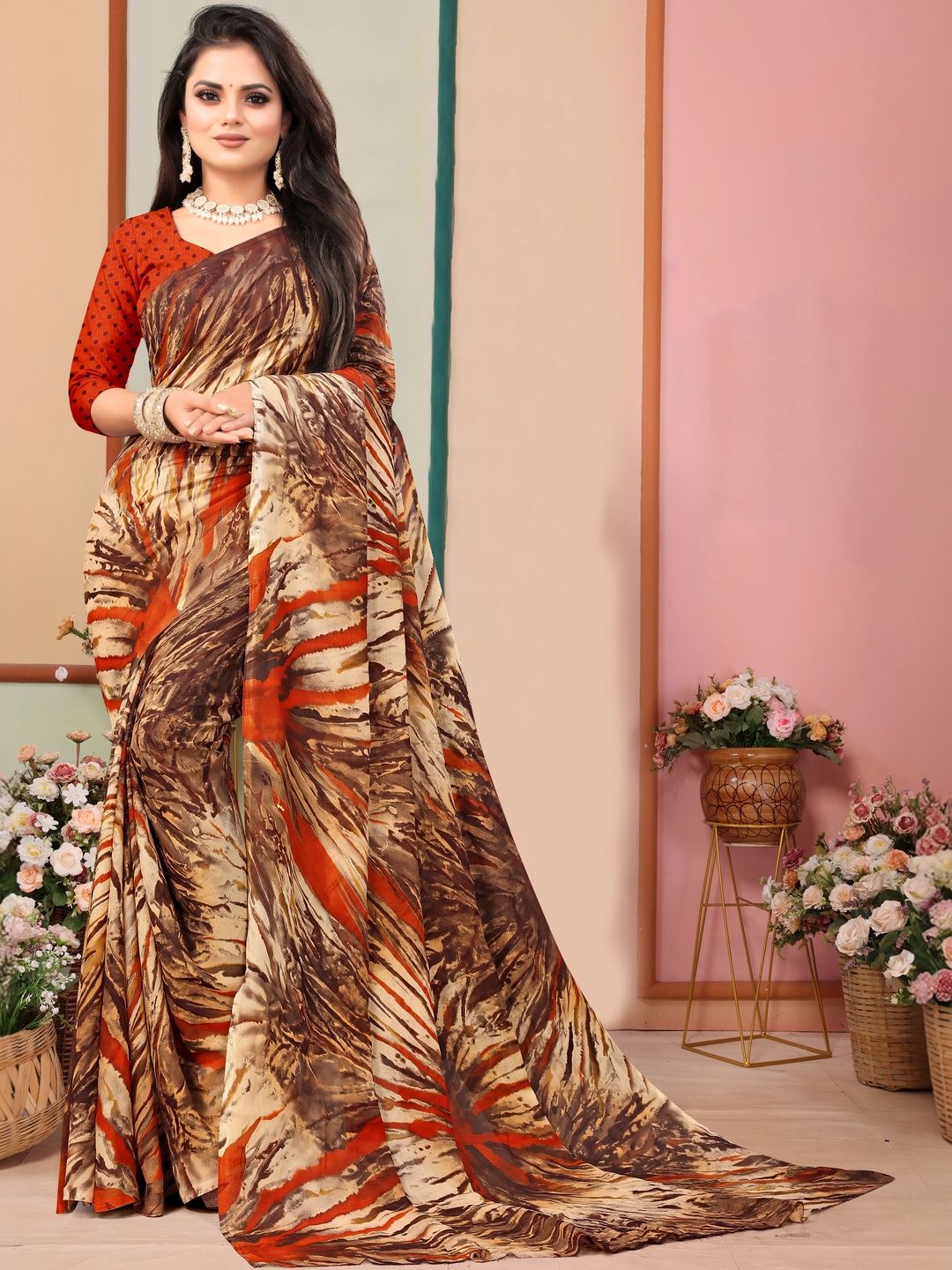 SHUBHSWAR Pure Georgette Fashion Saree-picture-26