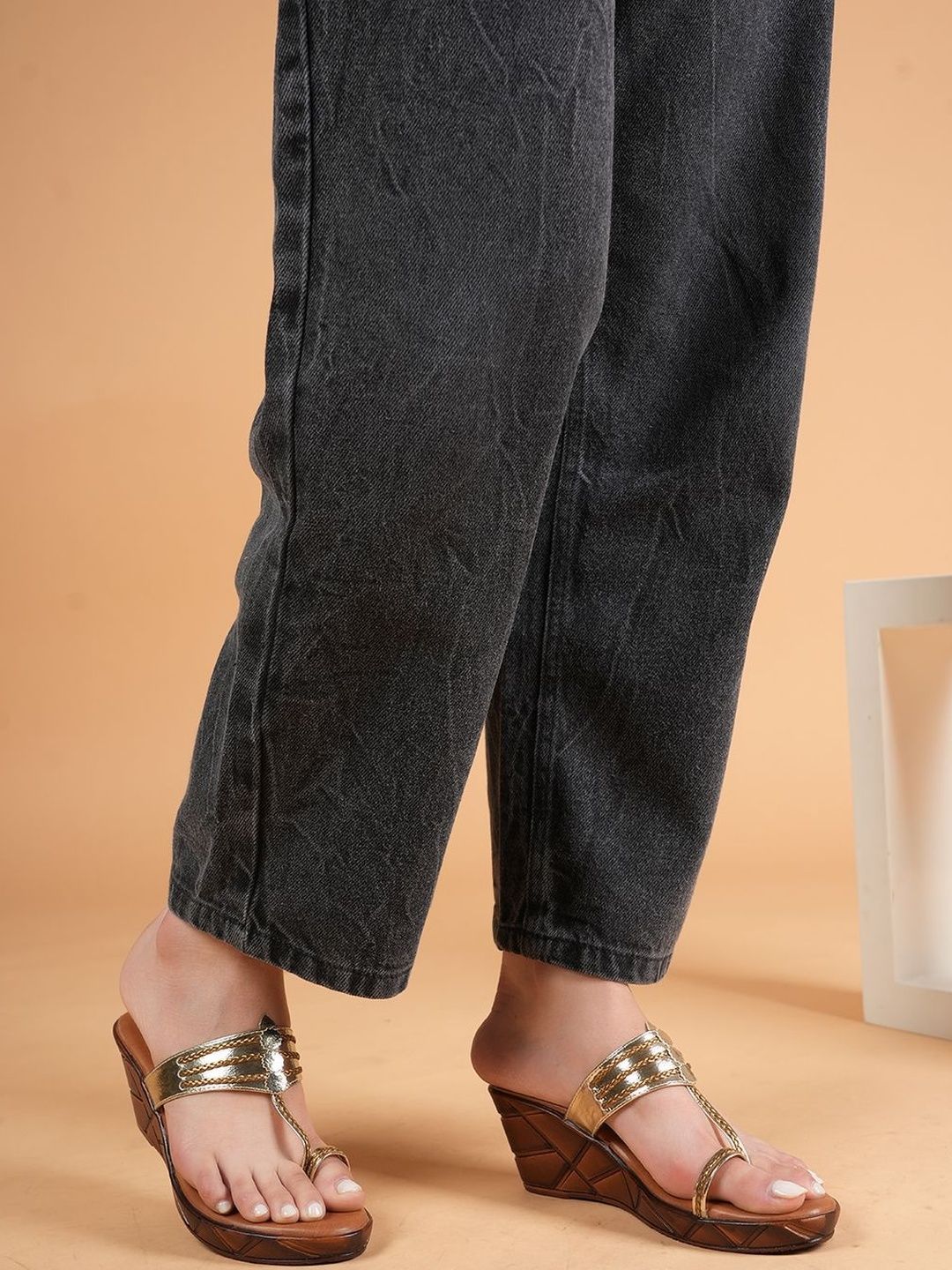 Anouk Textured PU Party Wedge Sandals-image-14