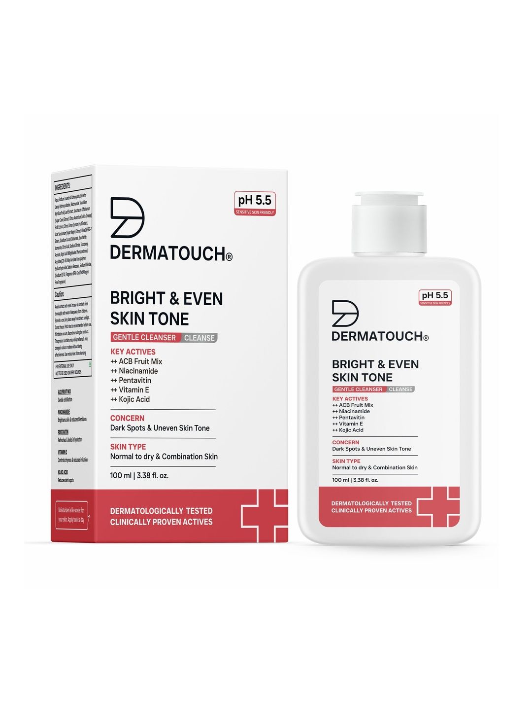 Dermatouch Bright & Even Skin Tone Gentle Cleanser- 100 ml-image-3