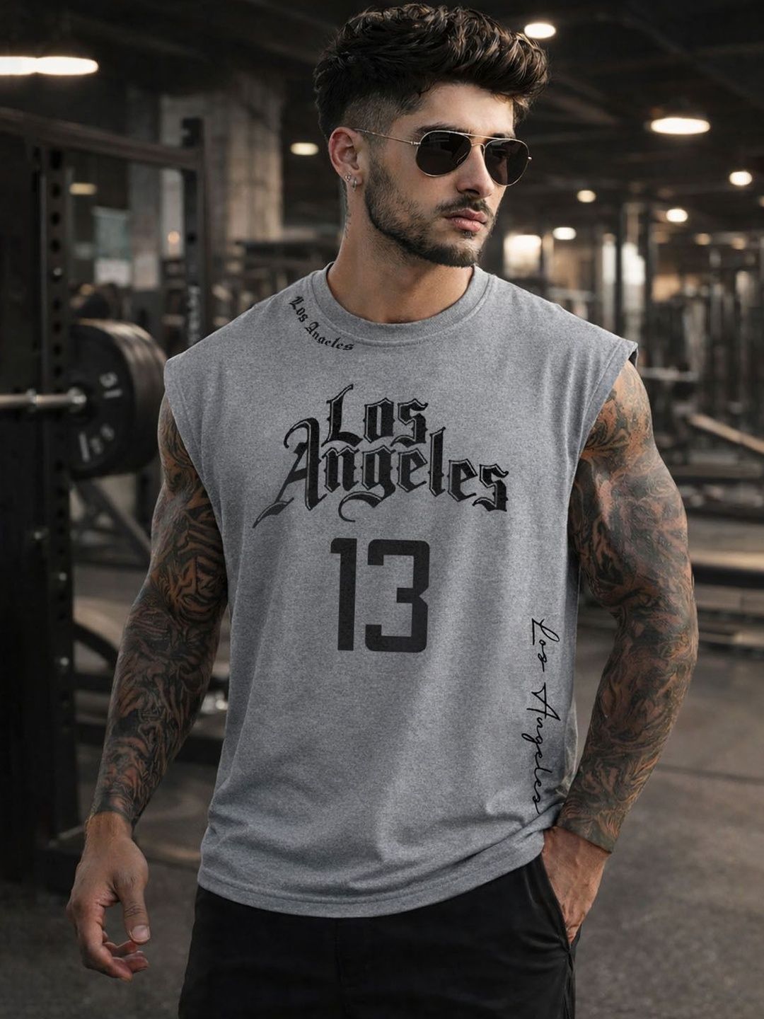 Force Printed Cotton Blend Gym Vest-picture-19