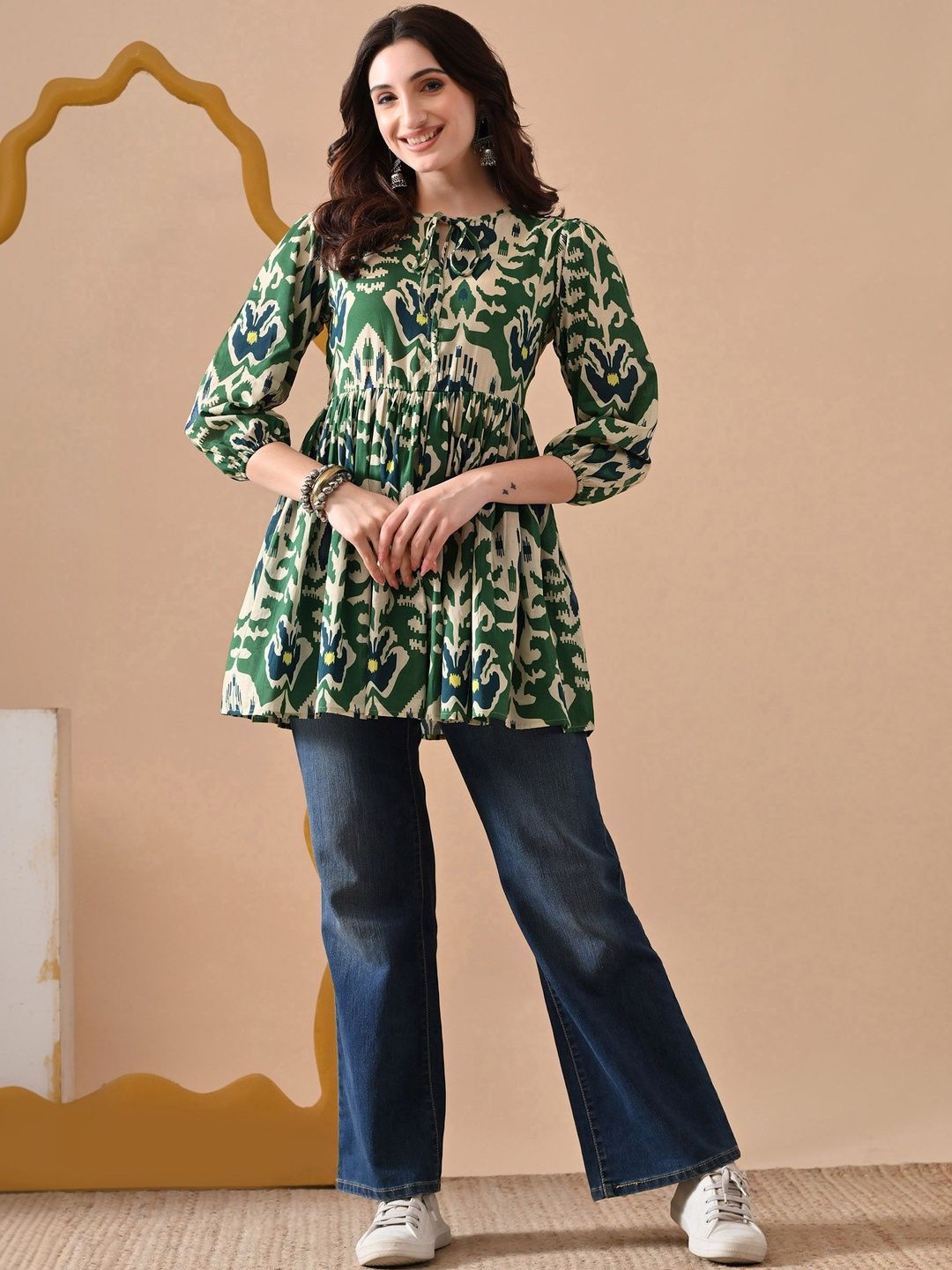Anouk Mirage Ethnic Motifs Printed Panelled Kurti-picture-34