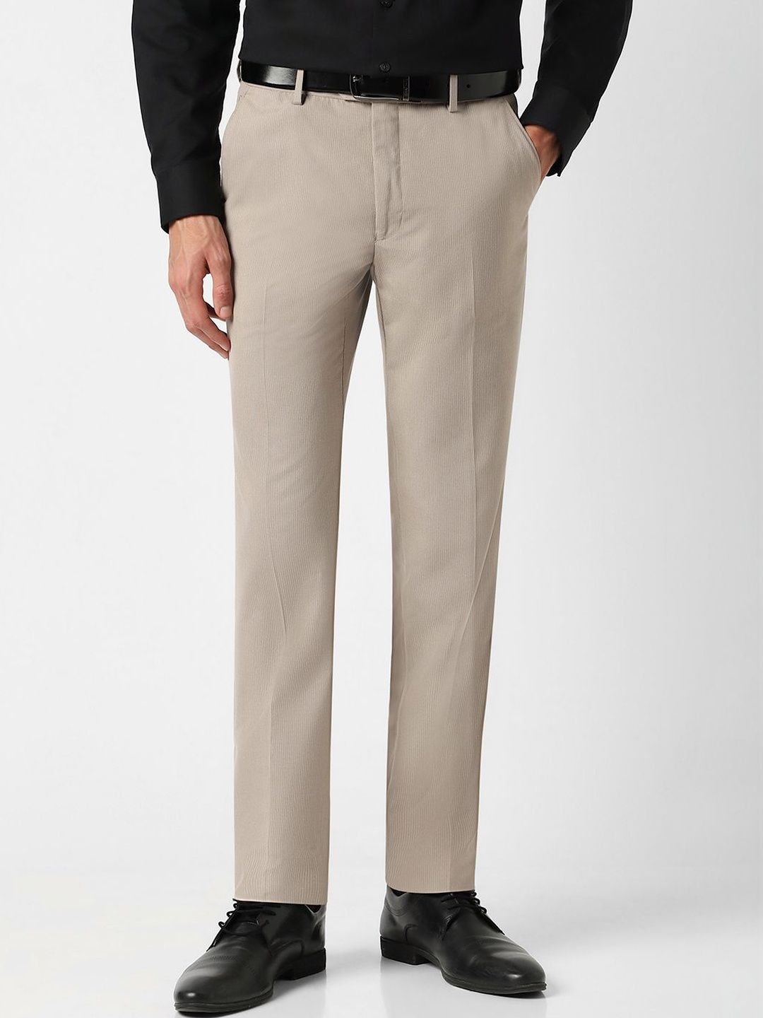 Peter England Men Slim Fit Trousers-picture-58