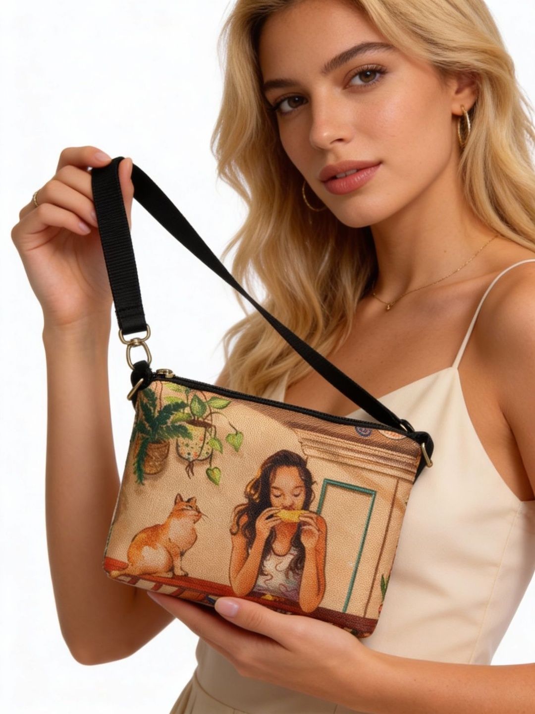 BANDICOOT Printed PU Sling Bag-picture-33