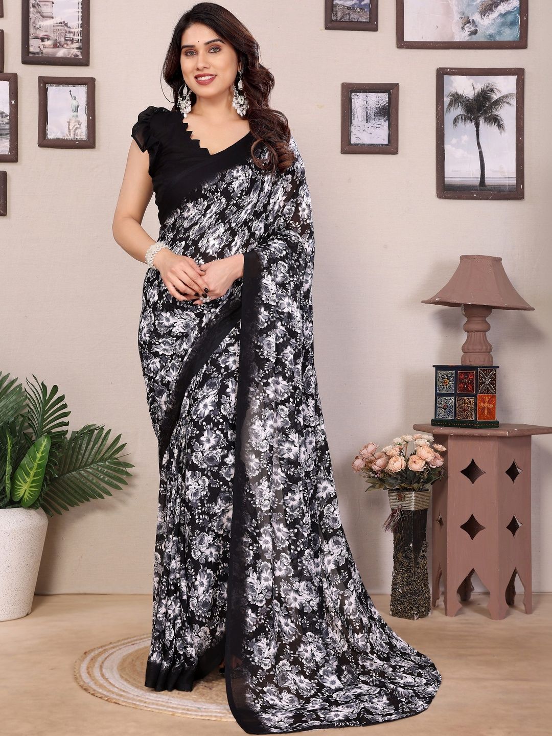 SHUBHSWAR Pure Georgette Fashion Saree-picture-43