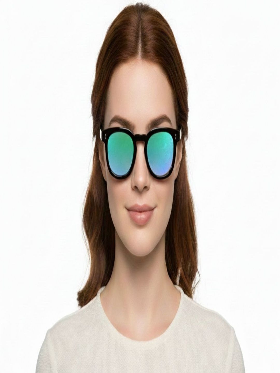 SZN Men Green Lens & Black Wayfarer Sunglasses with-image-37