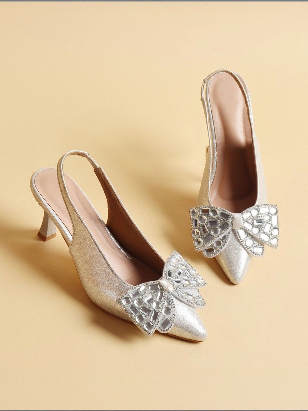 Street Style Store Textured PU Party Slim Heeled Pumps-picture-22