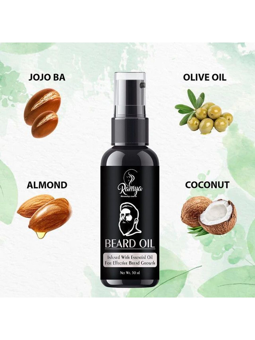 Ramya Beauty care Beard Growth & Booster Oil - 50ml-image-47