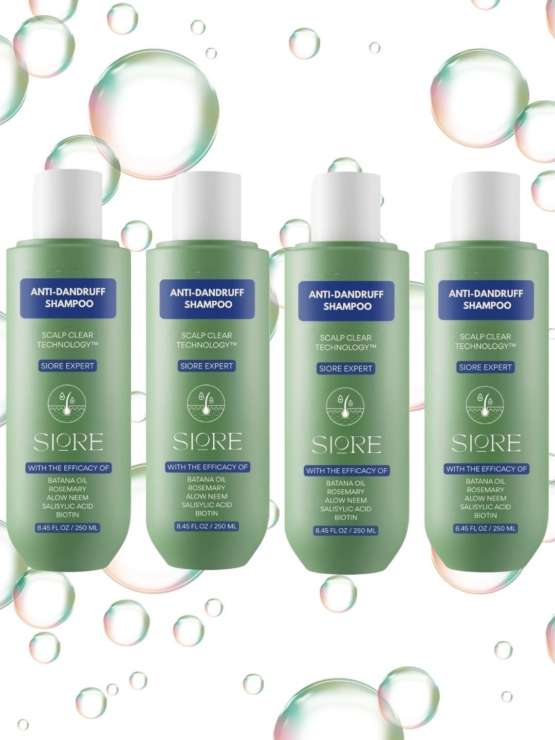 SIORE Set Of 4 Anti-Dandruff Shampoo With Scalp Clear Technology - 250ml Each-image-44