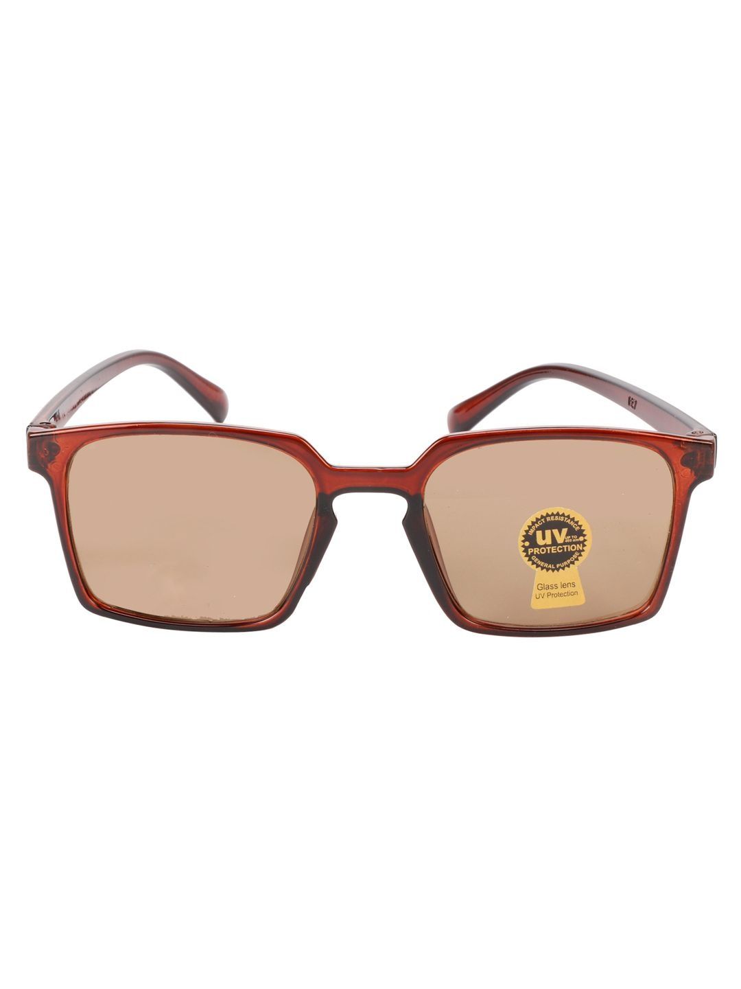 SZN Men Brown Lens & Brown Square Sunglasses with-image-21