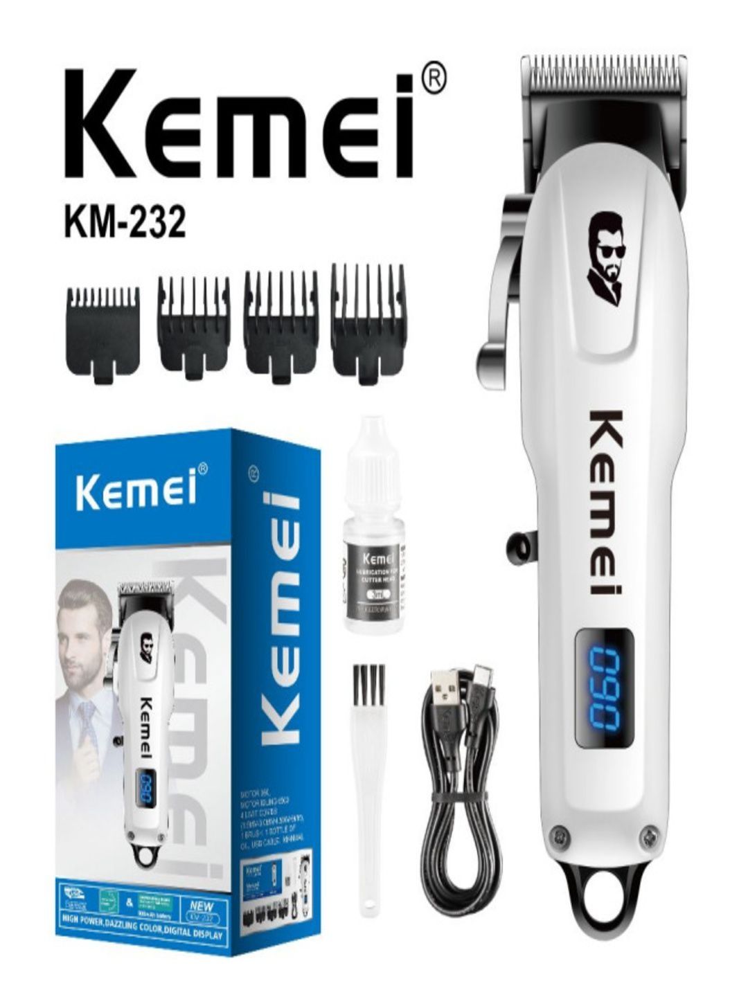 KEMEI Professional Hair Clipper - KM-232