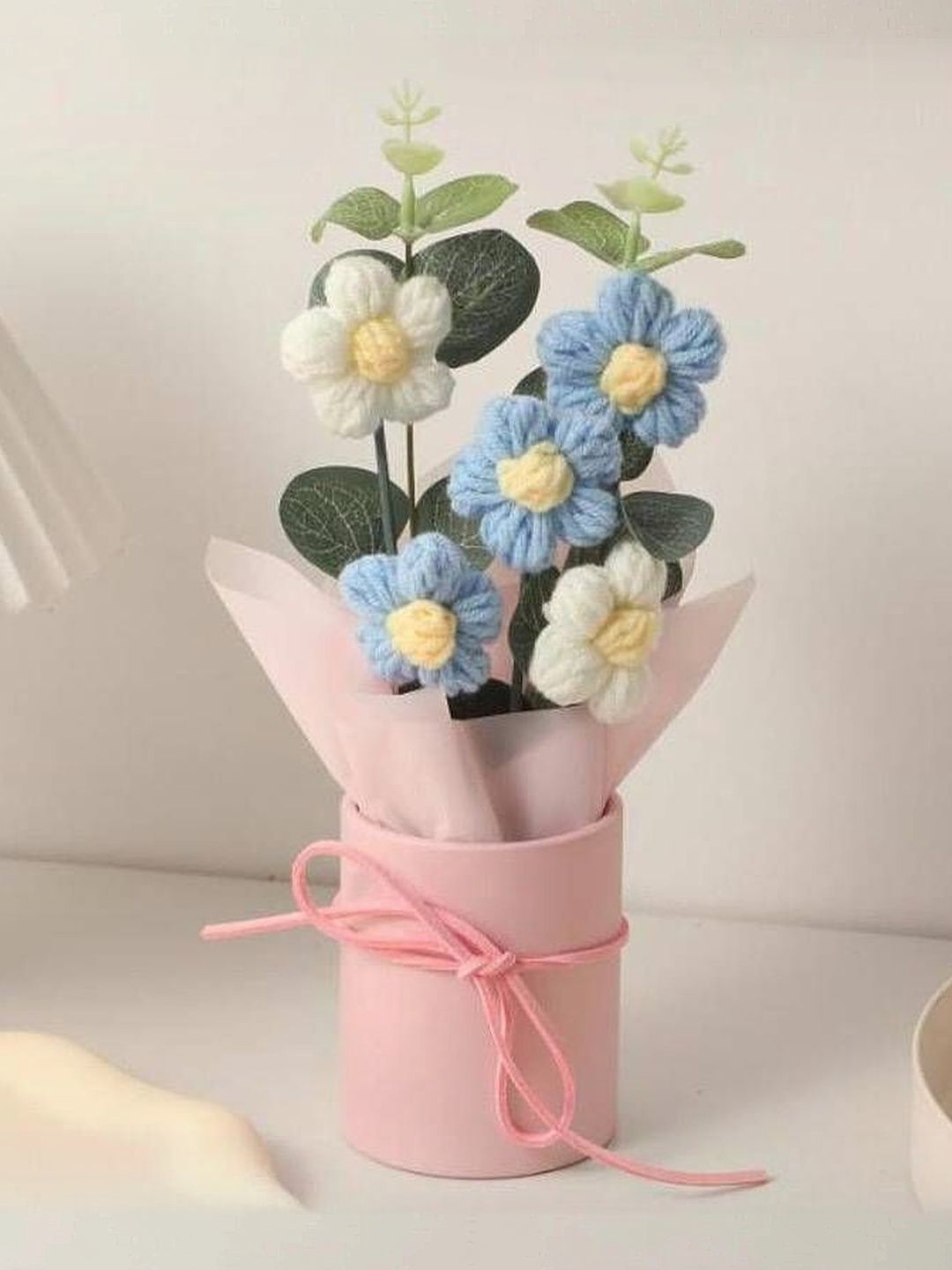 MPROW Blue 1 Pieces Sunflower Artificial Flower With Pot-picture-19